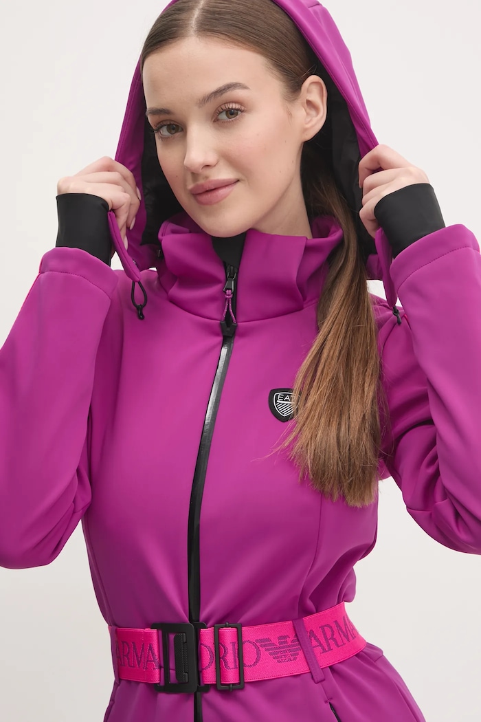 Smučarski kombinezon EA7 Emporio Armani Kitzbuhel Softshell vijolična TN8HZ.6DTD02.1317