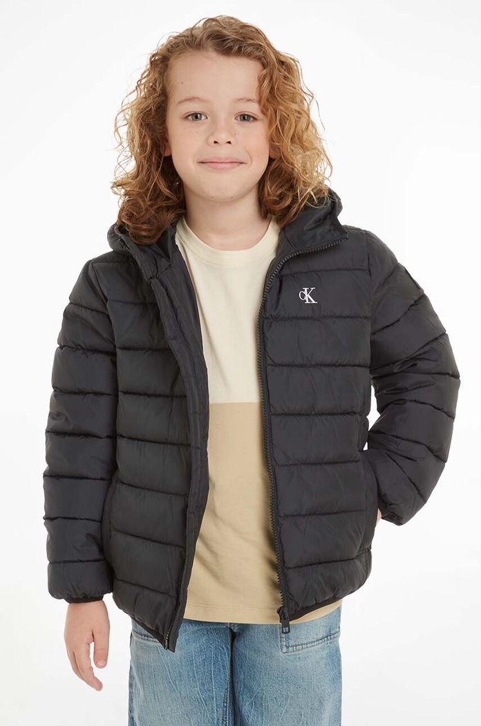 Calvin Klein Jeans geaca copii cu captuseala negru IB0IB02174.9BYH