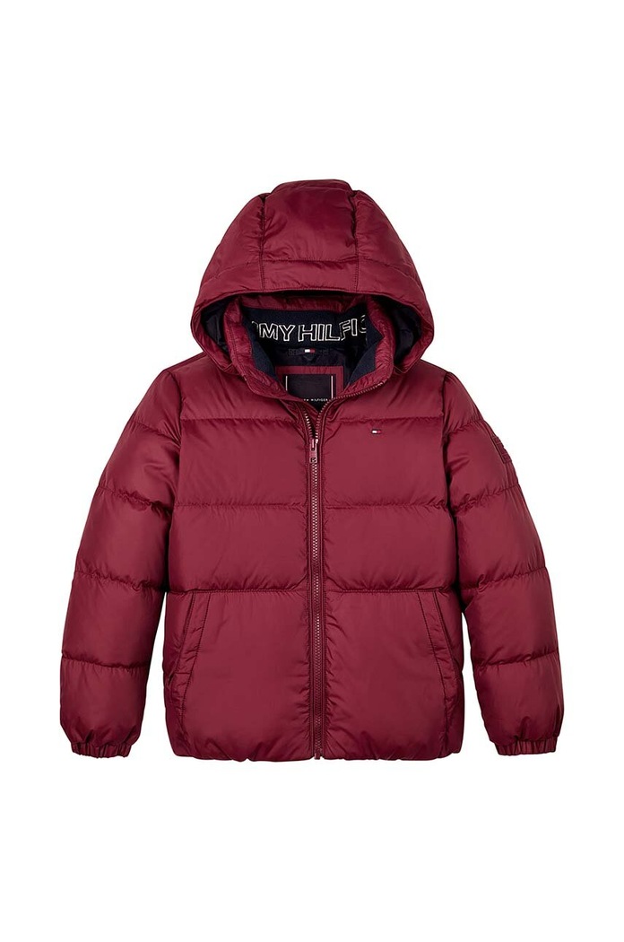 Tommy Hilfiger kurtka dziecięca KB0KB08341.9BYH.128.176 bordowy AW24