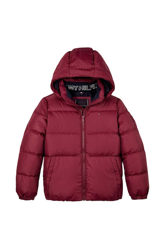 Tommy Hilfiger kurtka dziecięca KB0KB08341.9BYH.128.176 bordowy AW24