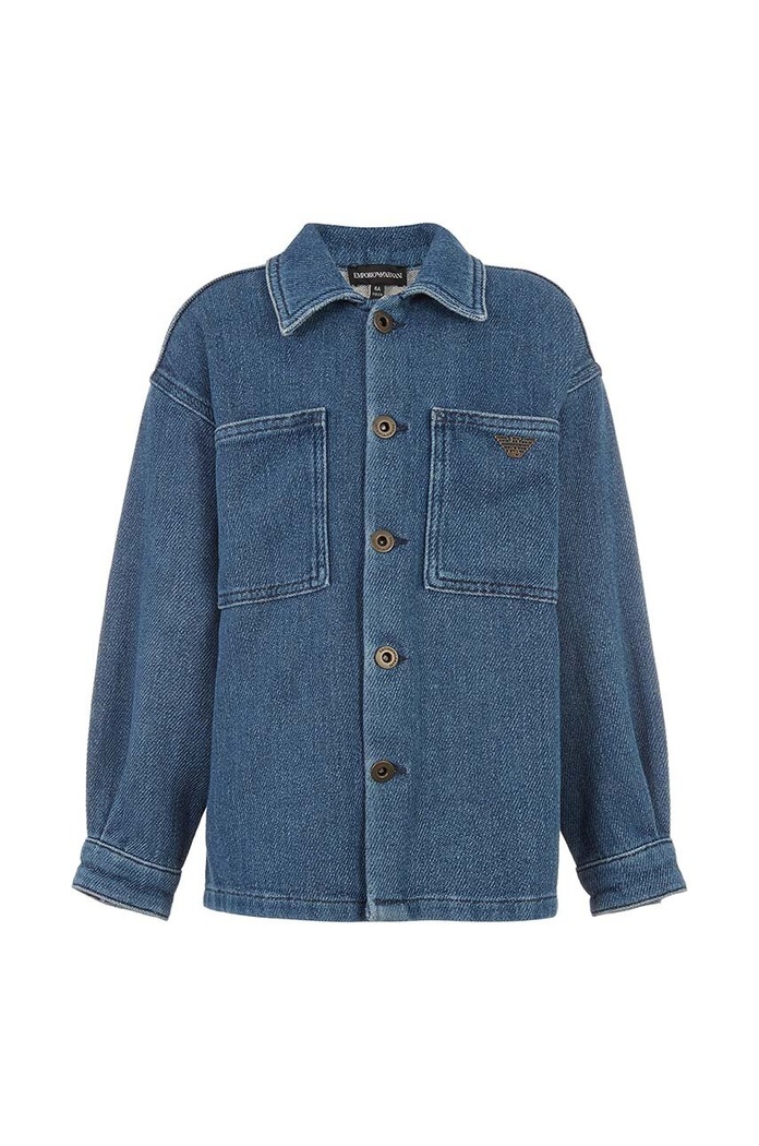 Детско дънково яке Emporio Armani 6D4CJ3.4D4DZ син AW24