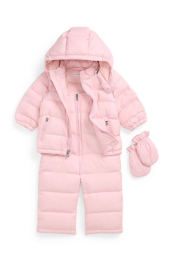 Комплект за бебета Polo Ralph Lauren пух розов 320949278001