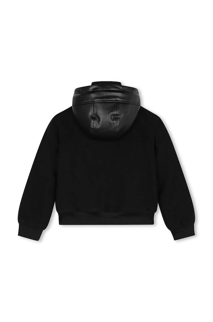Детско яке с вълна Karl Lagerfeld Z30271.114.150 черен AW24