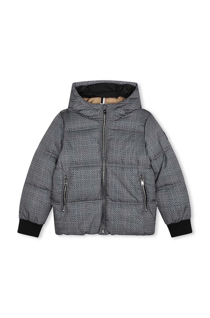 Dětská bunda BOSS J51244.114.150 šedá AW24