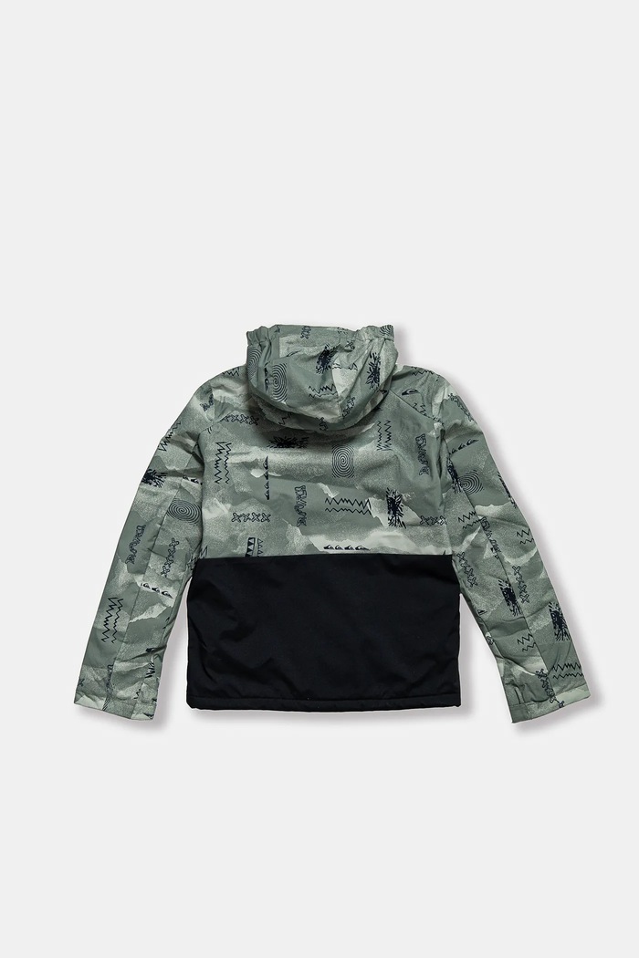 Skijaška jakna Quiksilver MISSION PRINTED BLOCK JK EQBTJ03196 zelena AW24