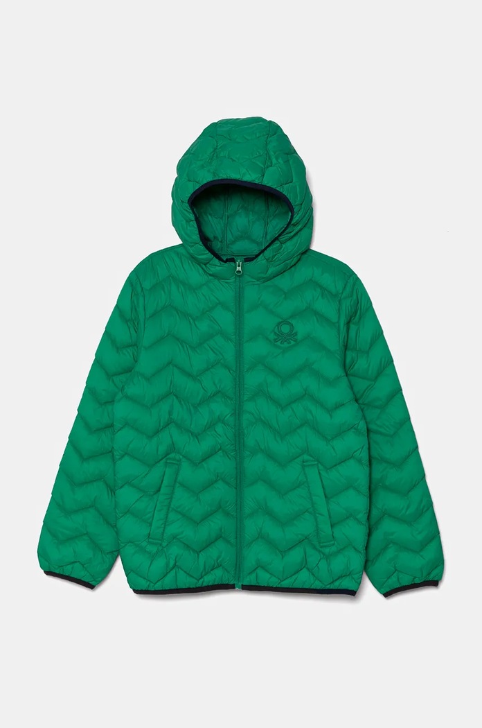 Детско яке United Colors of Benetton лека изолация зелен 2TWDCN04V.G.Seasonal