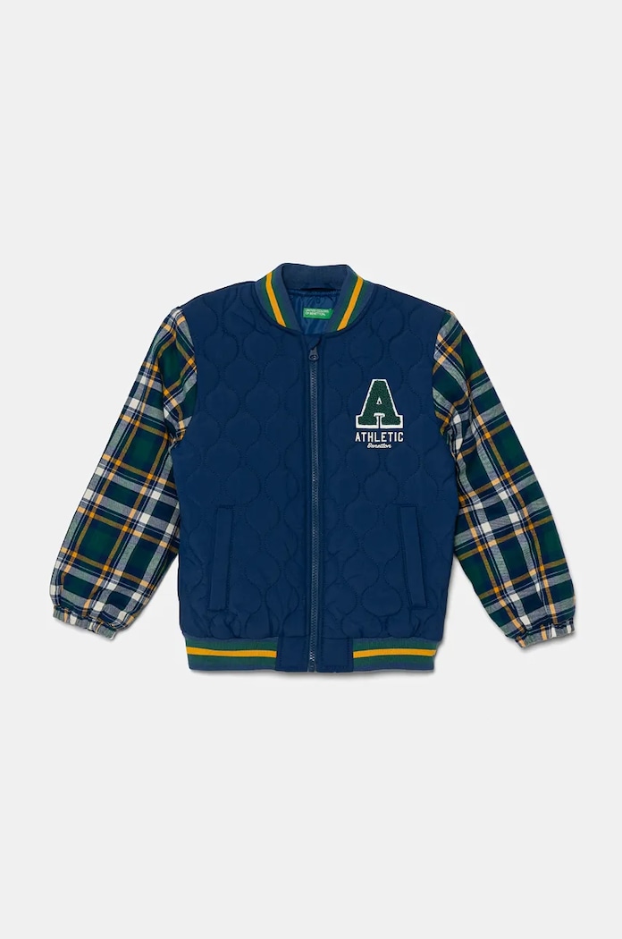 United Colors of Benetton geaca copii cu captuseala bleumarin 240XGN02U.P.Seasonal