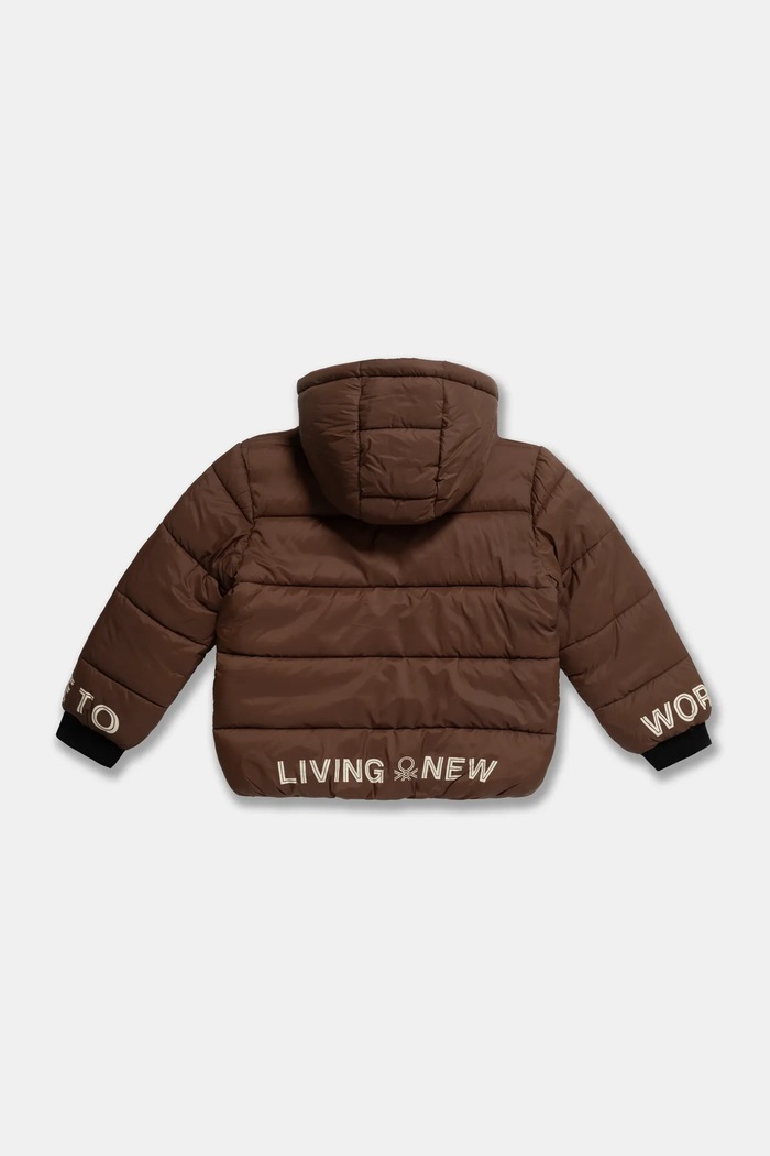 Детско яке United Colors of Benetton 2MZKCN05K.G.Seasonal кафяв AW24