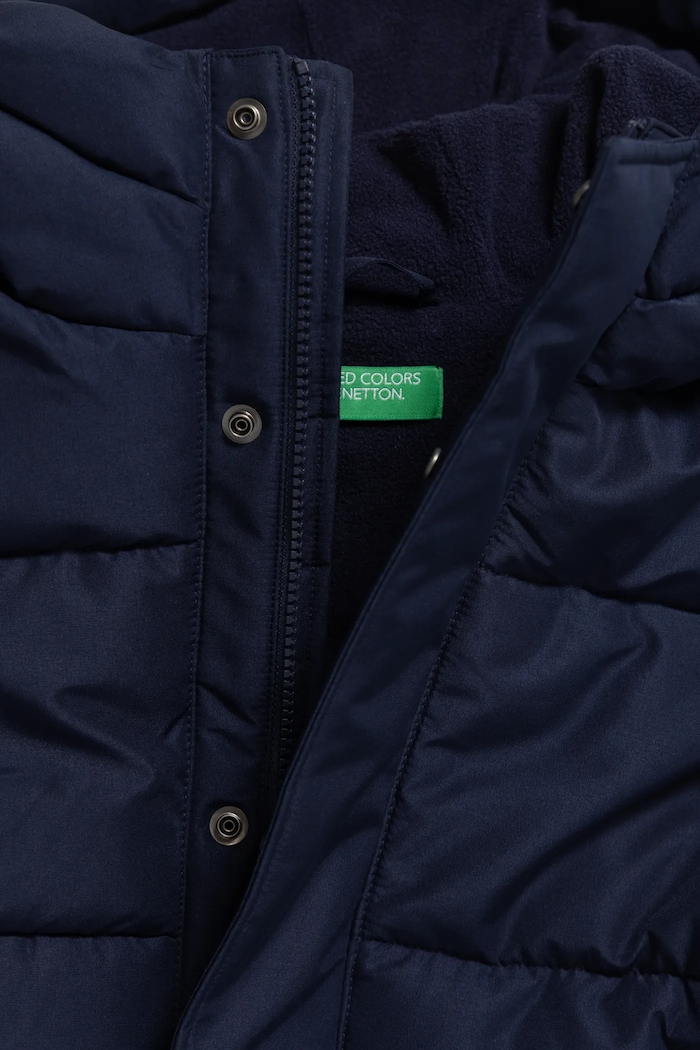 Chłopiec United Colors of Benetton Kurtka dziecięca 2KPLCN05P.G.Seasonal granatowy