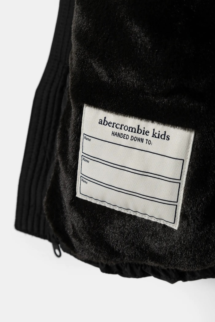Dječaci Dječja jakna Abercrombie & Fitch KI232.4040 crna
