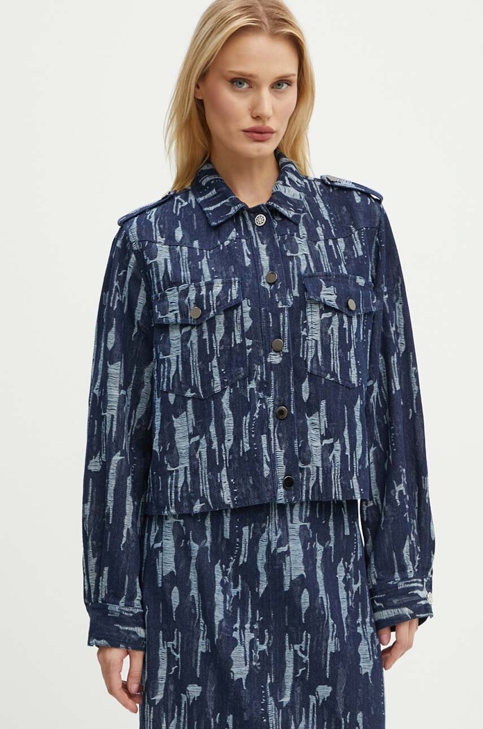 Bunda Bruuns Bazaar IxoraBBGingea jacket nezateplené tmavomodrá BBW4119