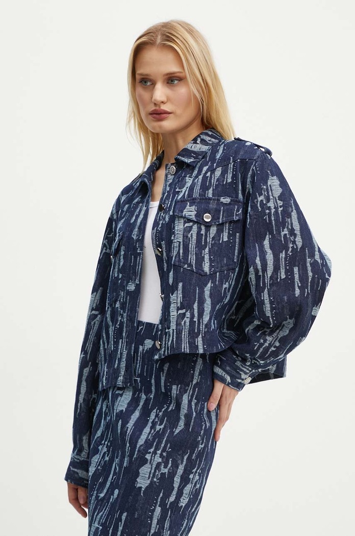 Bunda Bruuns Bazaar IxoraBBGingea jacket tmavomodrá BBW4119