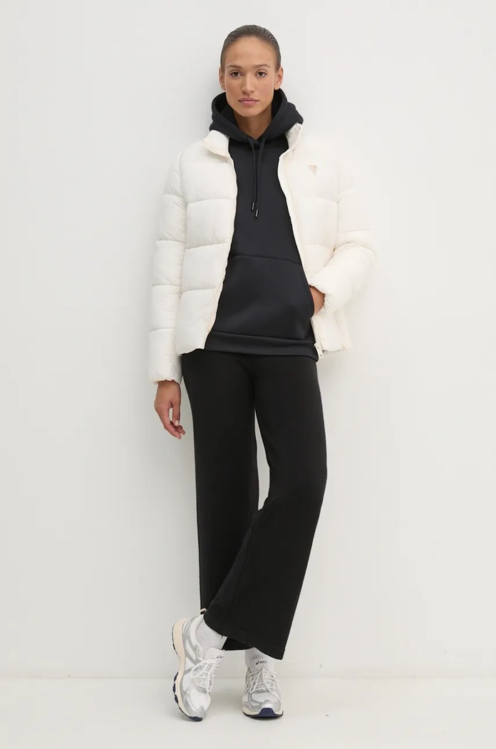 Guess prošívaná bunda dámská NEW CLAUDIA V4YL03.WFUD0 béžová AW25