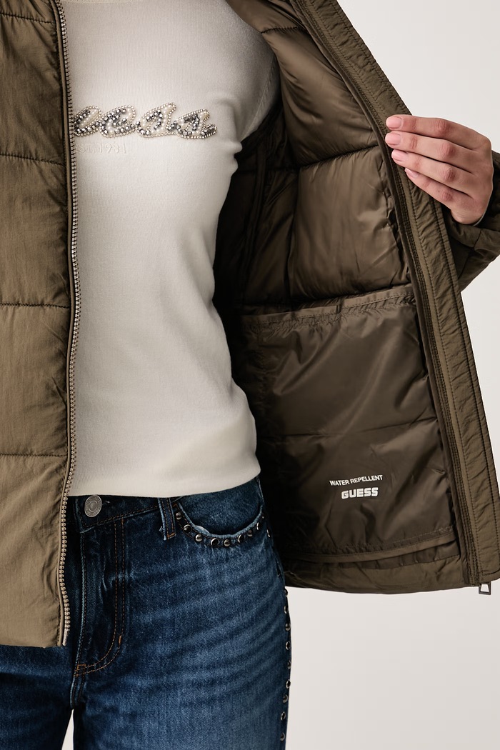 Guess Kurtka pikowana damska NEW CLAUDIA V4YL03.WFUD0