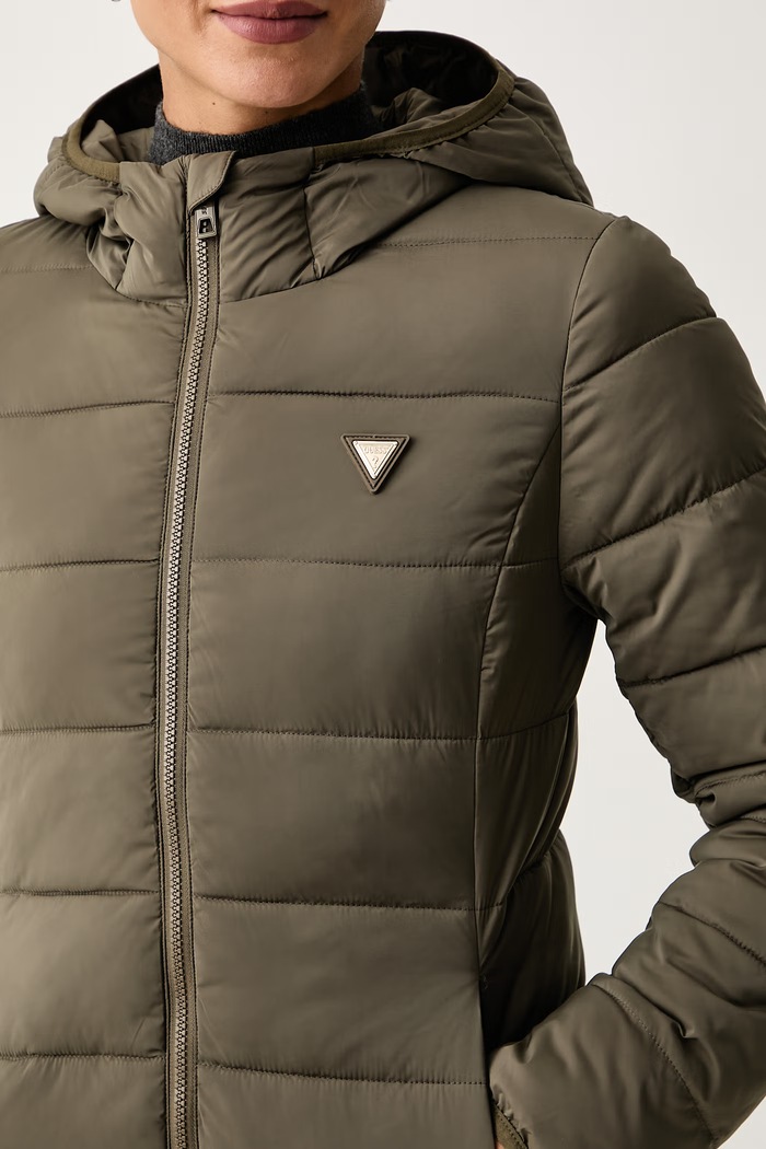 Płaszcz pikowany damski NEW ALETA Guess V4YL05.WF3X0 zielony
