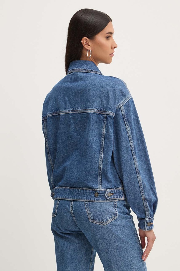 Oblačila Jeans jakna Guess Jeans W4YN56.D5CC3 modra