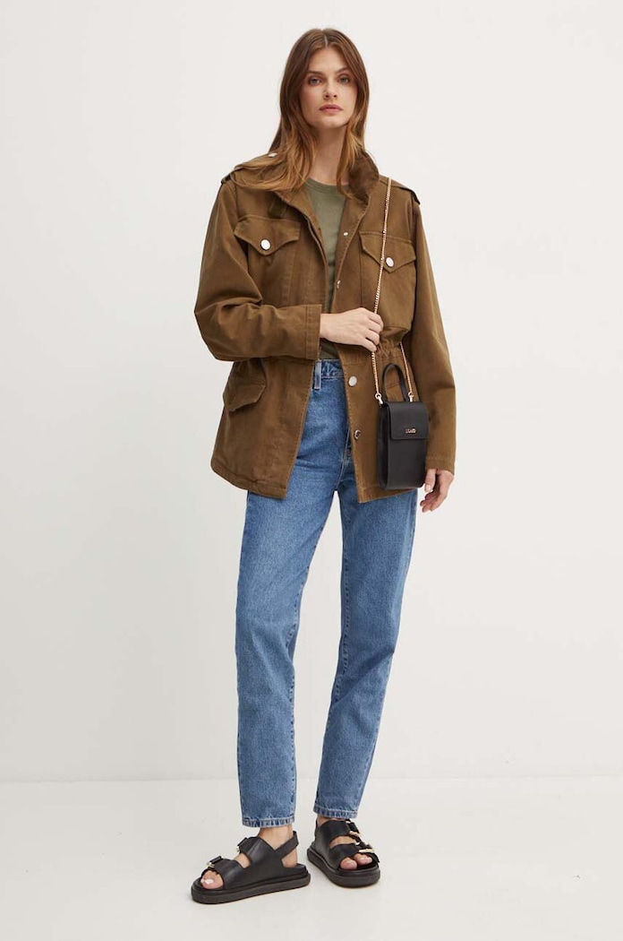 Rifľová bunda Pinko 103921.A22P hnedá AW24