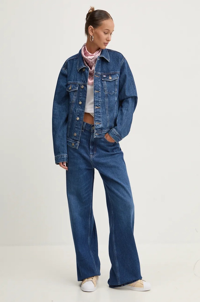 Džínová bunda Tommy Jeans DW0DW19280 námořnická modř NC24