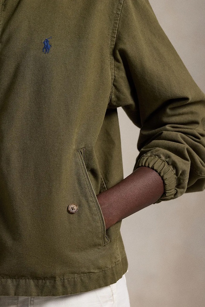 Ρούχα Polo Ralph Lauren κοντό μπουφάν γυναικείο ντένιμ 211936442 πράσινο
