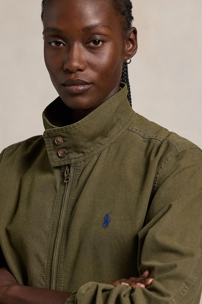 Polo Ralph Lauren κοντό μπουφάν γυναικείο ντένιμ πράσινο 211936442