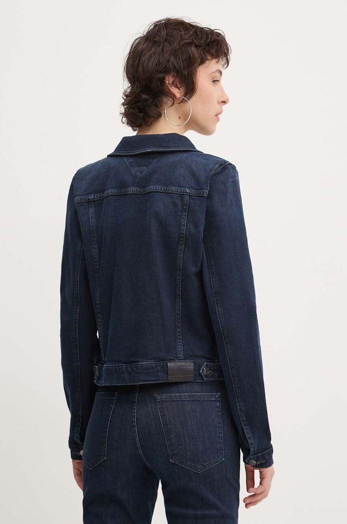 Oblečenie Rifľová bunda Tommy Jeans DW0DW18554 tmavomodrá