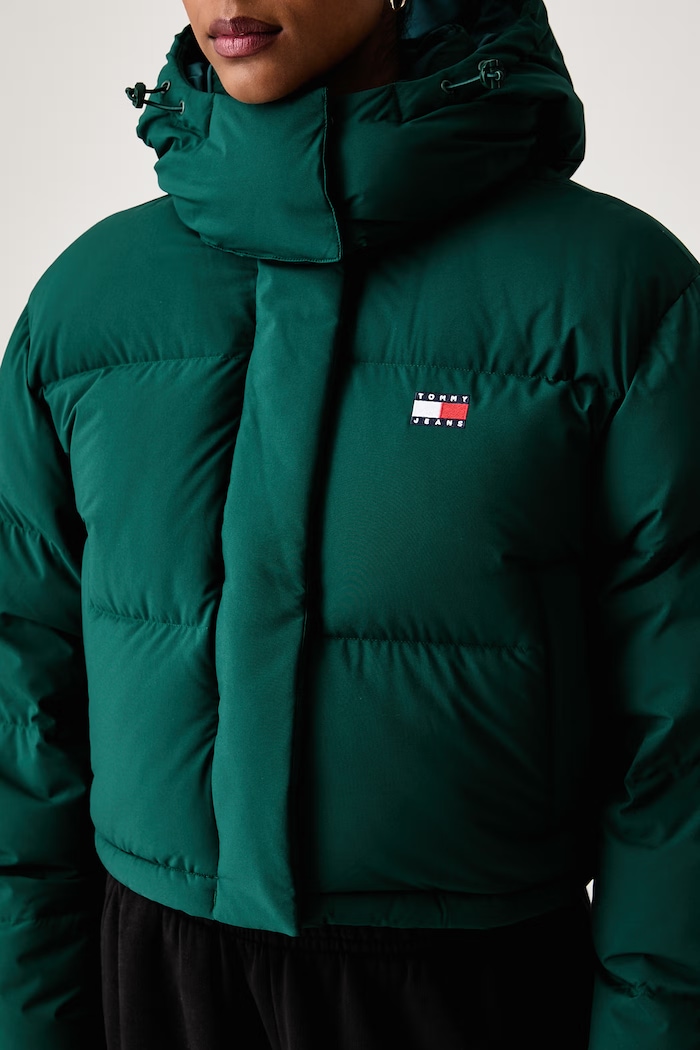 Kurtka puchowa damska Tommy Jeans DW0DW18609 zielony