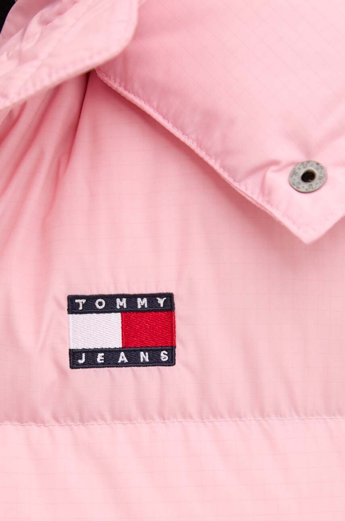 Μπουφάν με επένδυση από πούπουλα Tommy Jeans DW0DW18610 ροζ