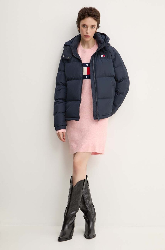 Tommy Jeans páperová bunda dámska DW0DW18610 tmavomodrá SS24