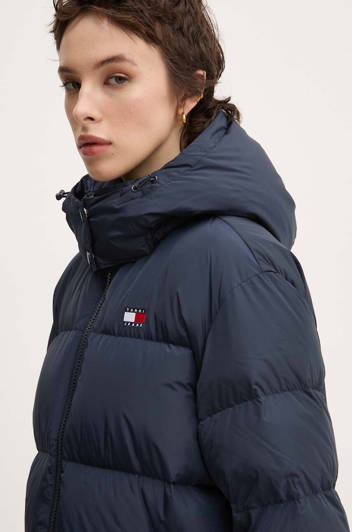 Tommy Jeans páperová bunda dámska DW0DW18610 tmavomodrá