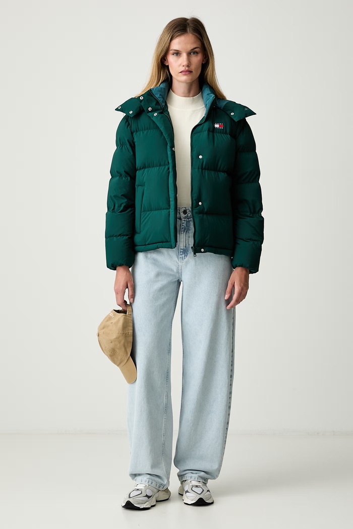 Tommy Jeans kurtka puchowa damska DW0DW18610 zielony SS24