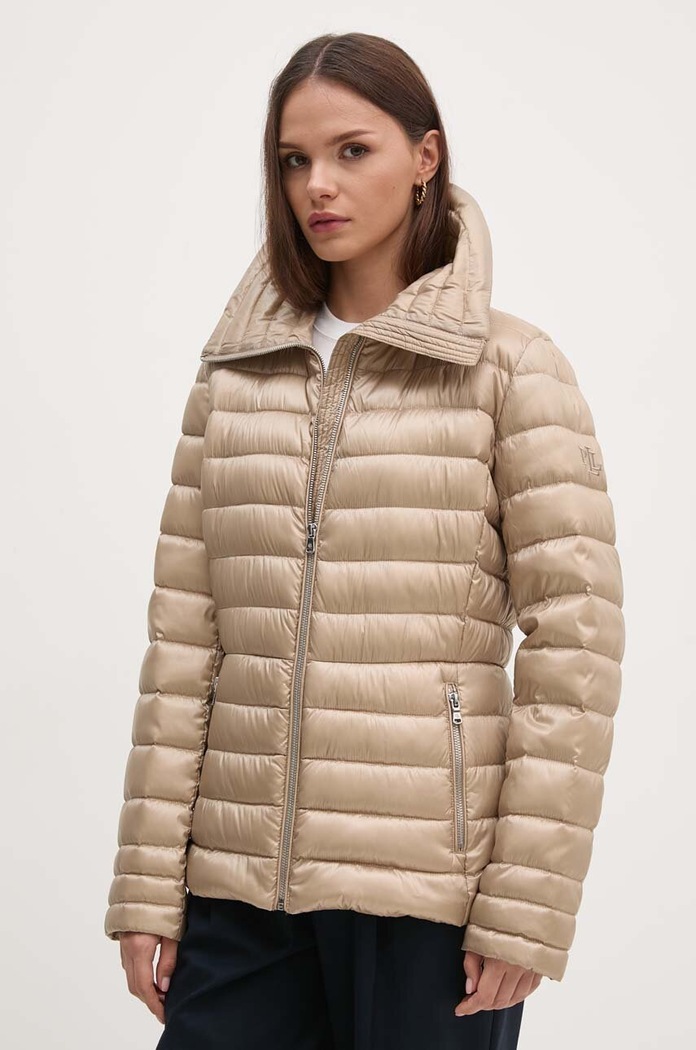 Пухова куртка Lauren Ralph Lauren пухова легка бежевий 297951267