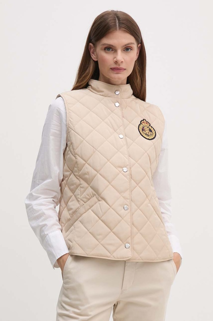 Lauren Ralph Lauren bezrękawnik bez kaptura beżowy 297951276