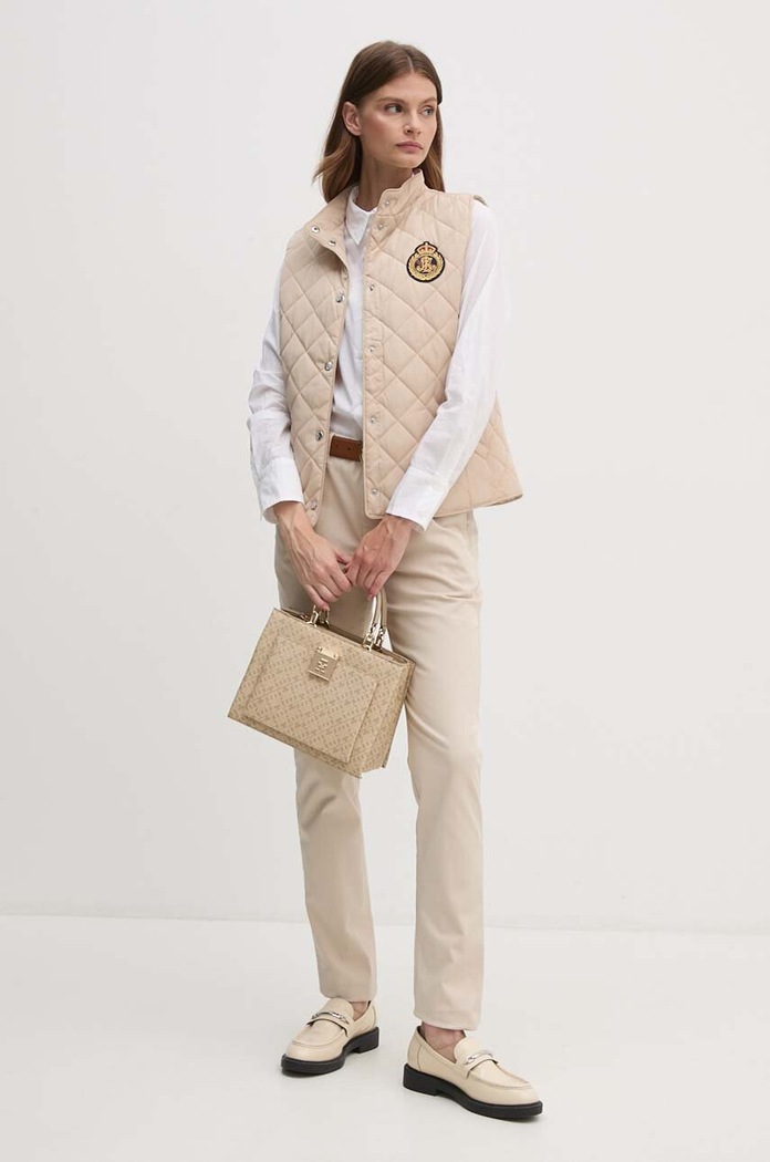 Lauren Ralph Lauren bezrękawnik 297951276 beżowy AW25