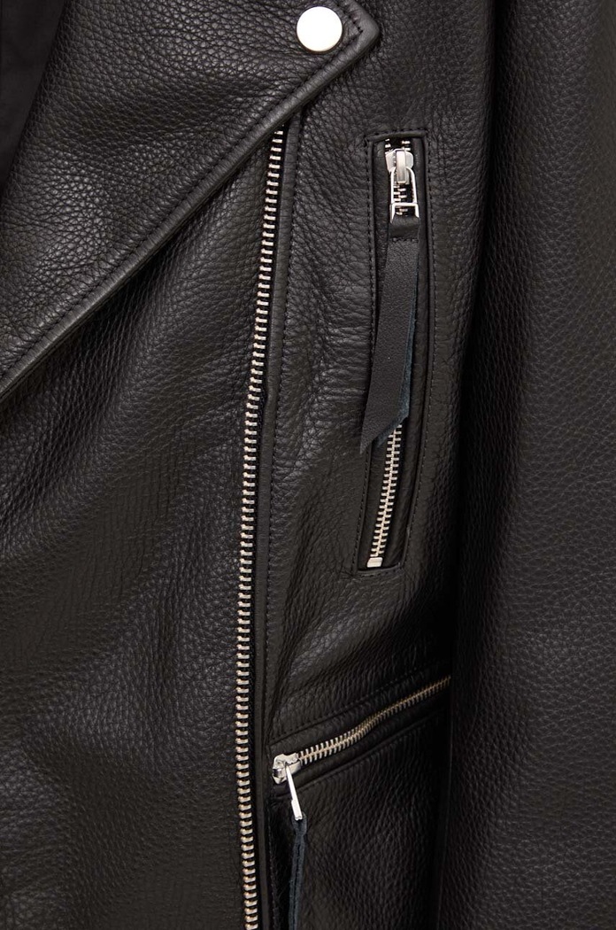 Remain ramoneska skórzana Biker Leather Jacket 502123100 czarny