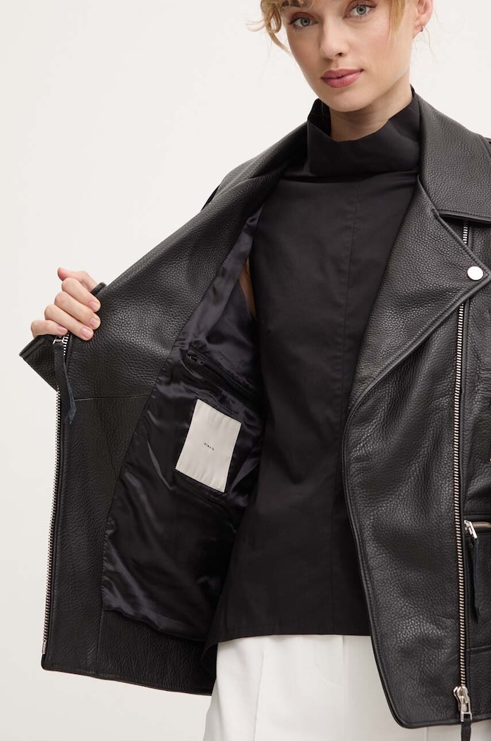 Remain ramoneska skórzana Biker Leather Jacket 502123100