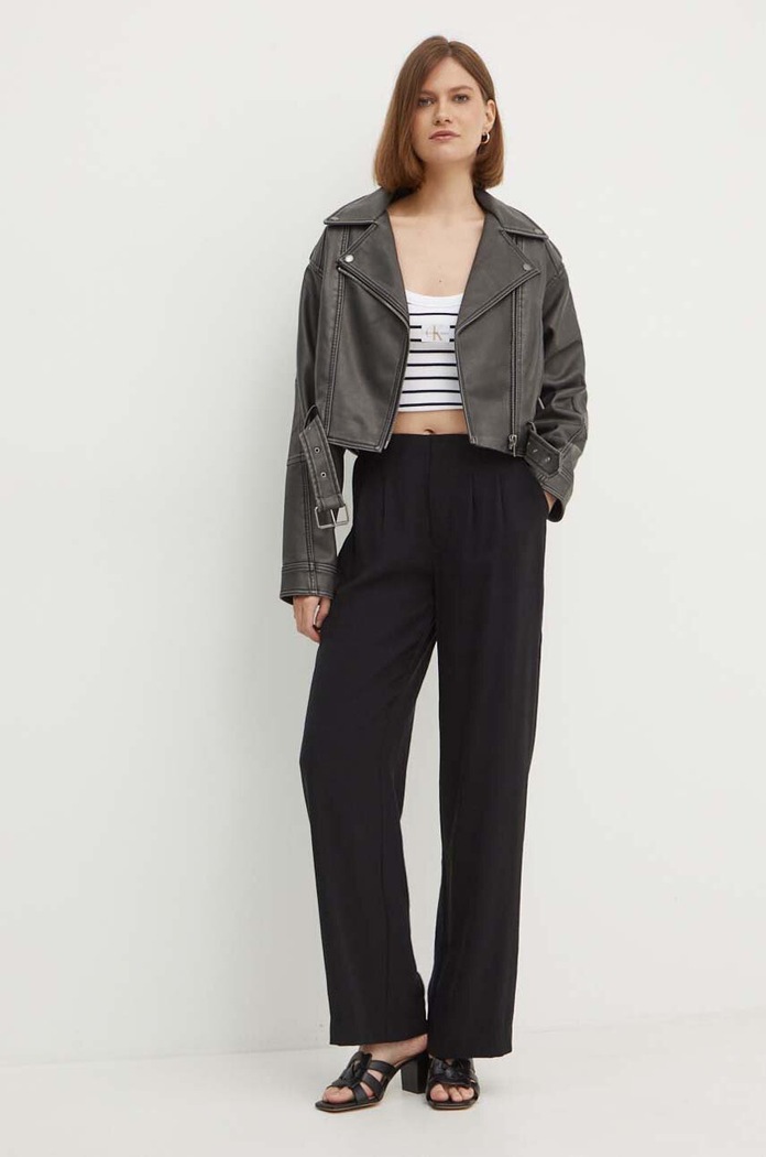 Pepe Jeans ramoneska AMALIA PL402422 szary AW24