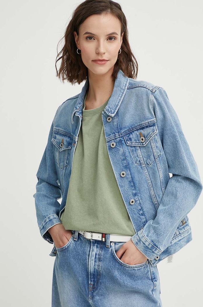 Džínová bunda Pepe Jeans REGULAR JACKET riflovina modrá PL402432MP4