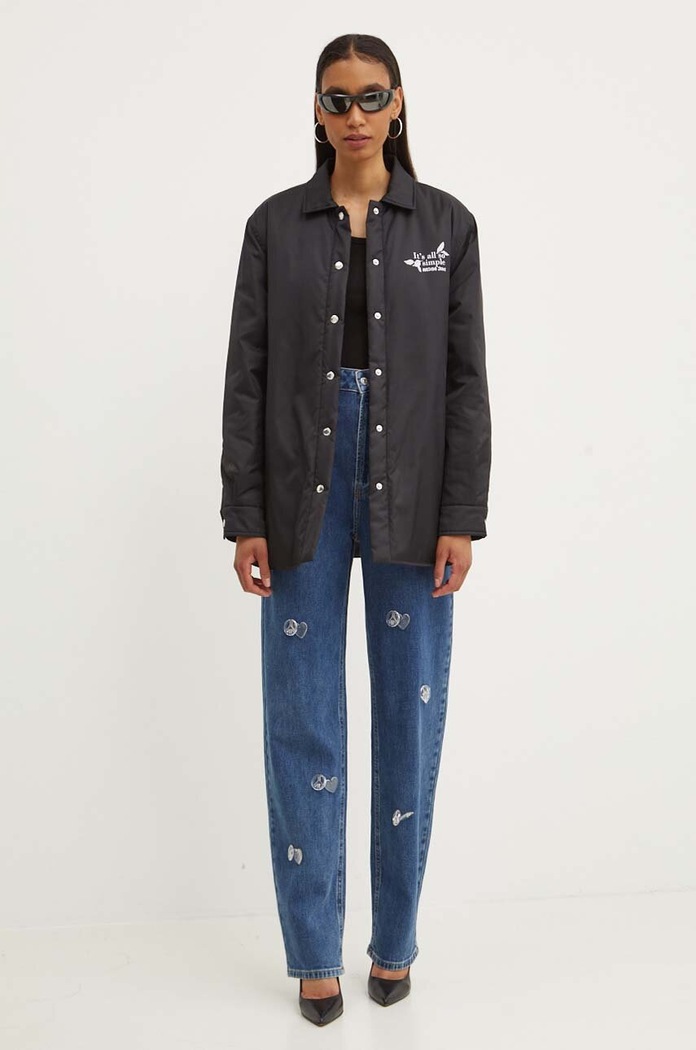 Bunda Moschino Jeans 0608.8217 čierna AW24