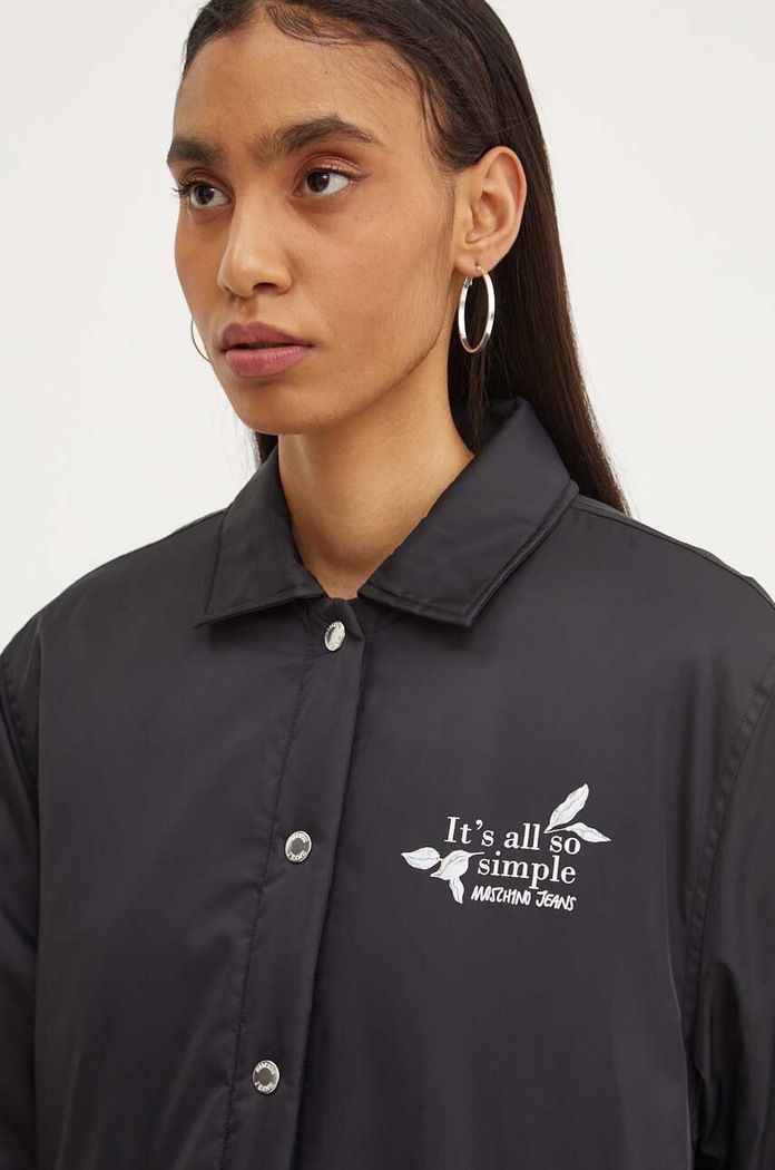 Bunda Moschino Jeans čierna 0608.8217