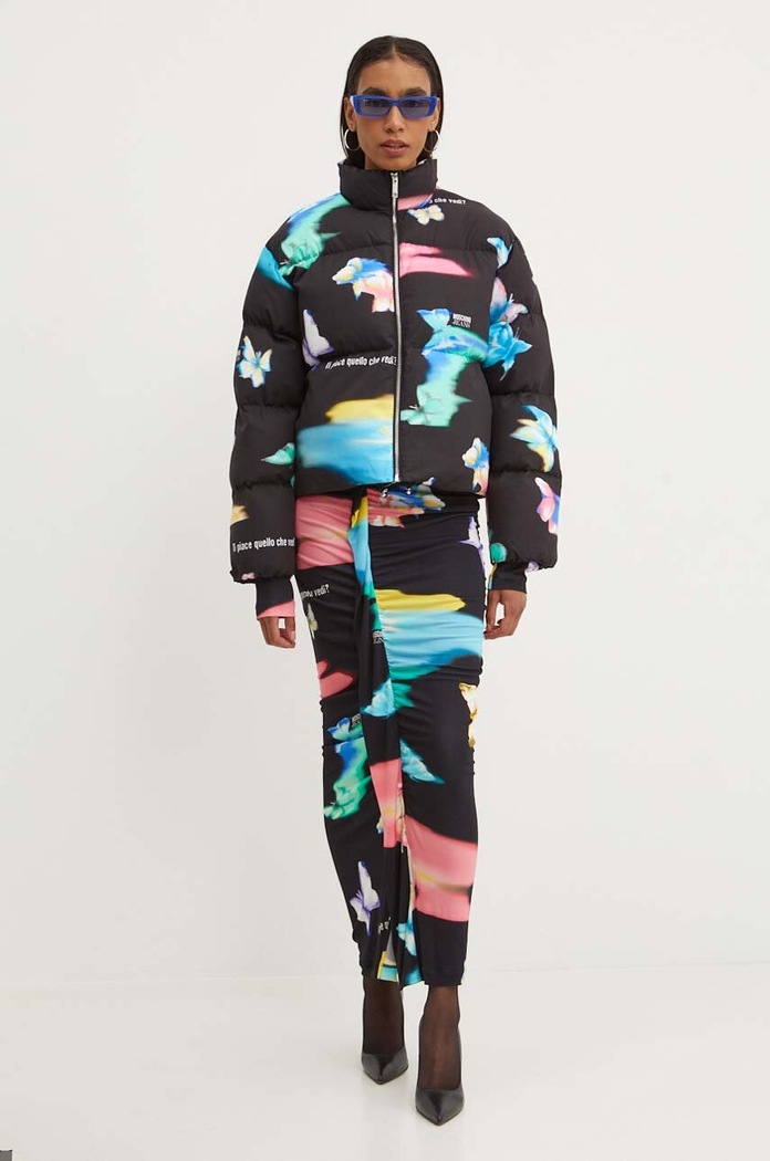 Μπουφάν Moschino Jeans 0613.8239 μαύρο AW24