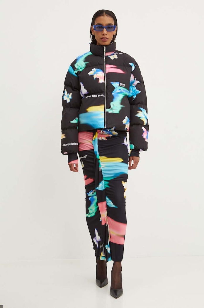 Μπουφάν Moschino Jeans 0613.8239 μαύρο AW24