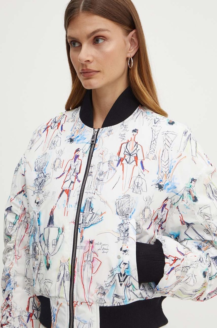 Bomber bunda Karl Lagerfeld vícebarevná 245W1409