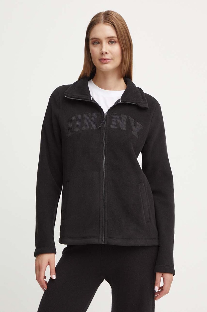 Φλις μπουφάν Dkny χωρίς κουκούλα μαύρο DP4J9479