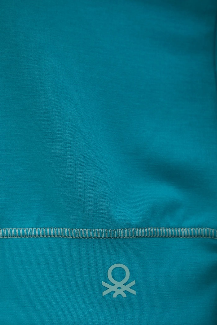 Mikina United Colors of Benetton 3JLC3M06H tyrkysová