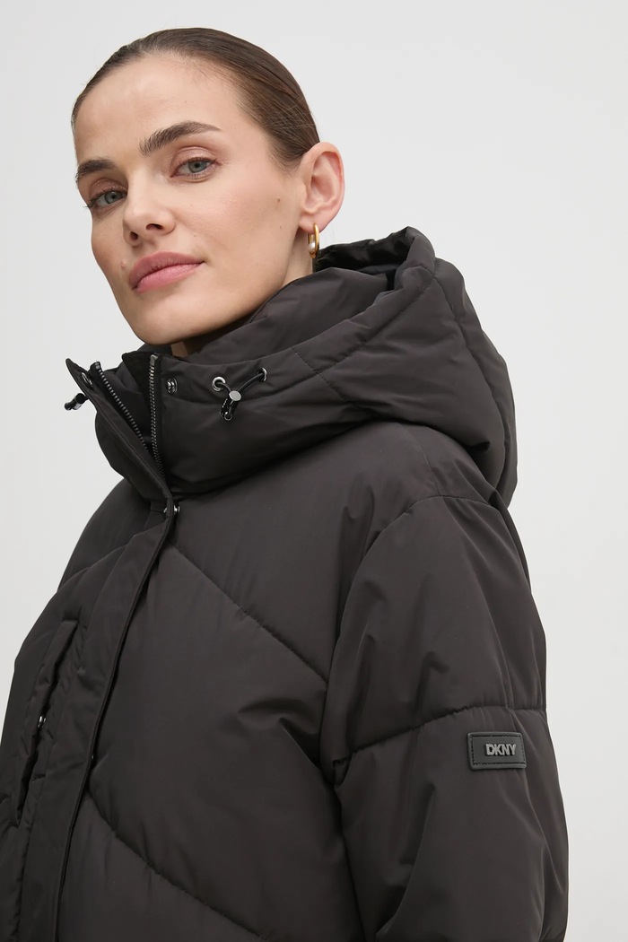 Dkny kurtka czarny DLEMPT46