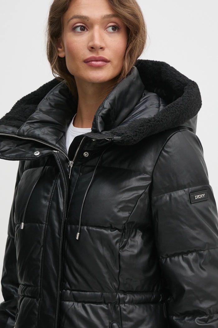 Dkny kurtka czarny DLEMPN75