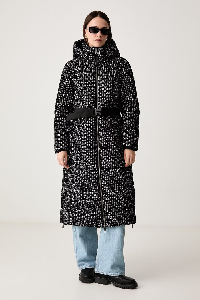 DKNY Kurtka pikowana damska DLEMPP55 czarny AW25