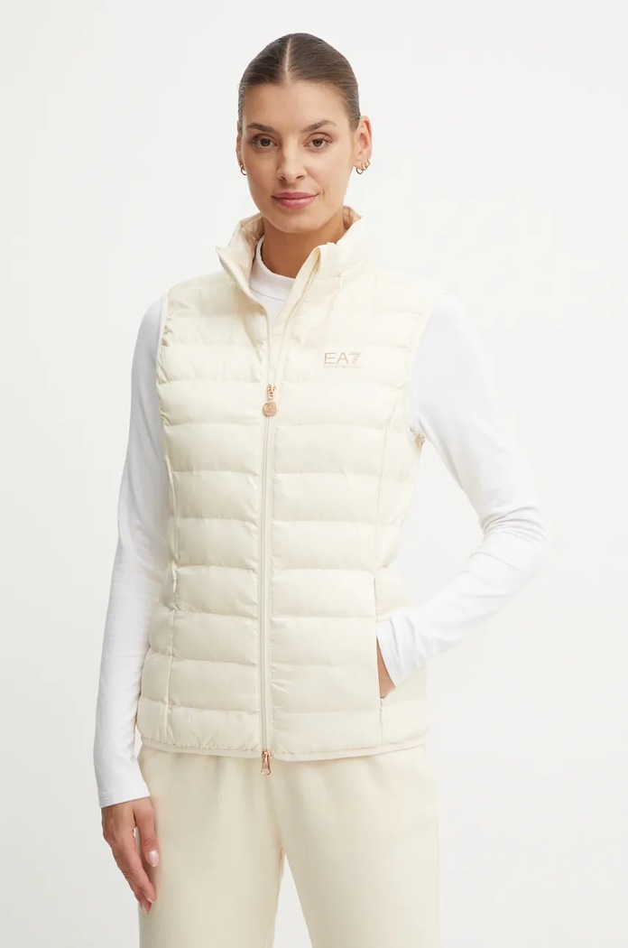 EA7 Emporio Armani bezrękawnik bez kaptura beżowy TNGPZ.6DTQ06.0711