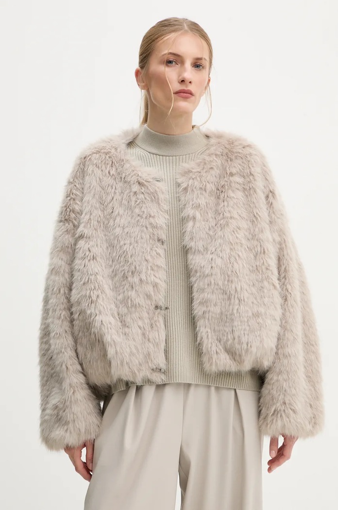 Μπουφάν Drykorn oversize μπεζ 84420.150221