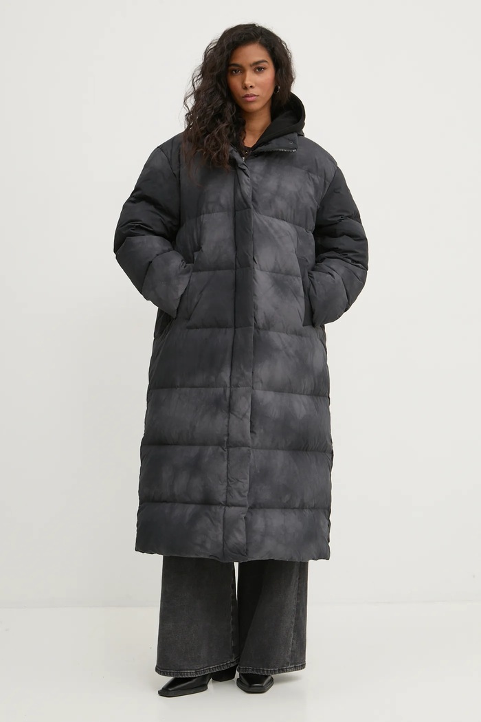 Diesel kurtka puchowa W-RAVEEL-LONG-FEM A14658.0CBCS szary AW24
